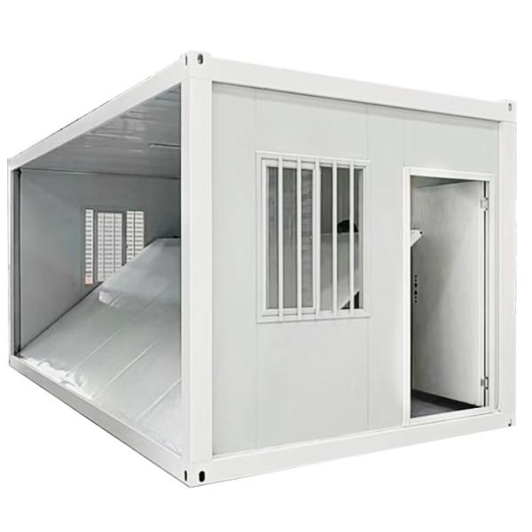 Modified Shipping Container Folding Container Structure for Space-saving