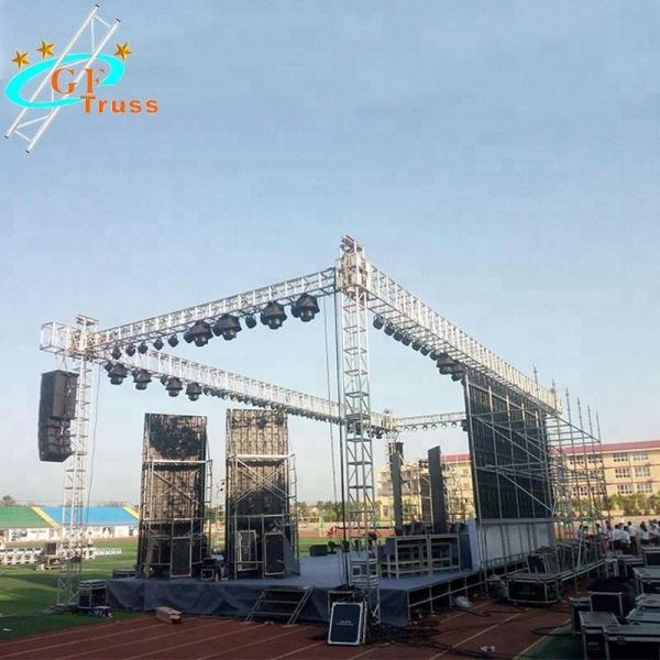 Triangle Shape Aluminum Stage Lighting Truss Systems 50*3mm