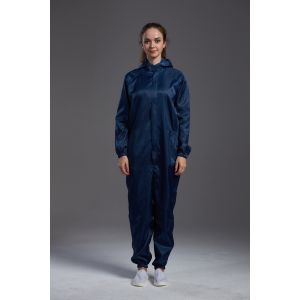 Safety Anti Static Coverall With Straight Open Button Lapel Gown Style