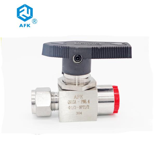 Buy AFK Hydraulic Stainless Steel Ball Valve 316 Double Ferrule Threaded 1000Psi at wholesale prices