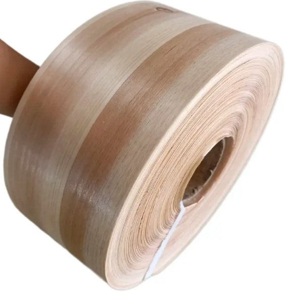 Natural Walnut Wood Edge Banding 0.8mm 12mm Smooth With Hot Melt Adhesive