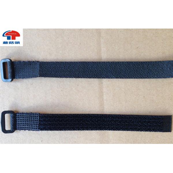 Buy Stretchy Adjustable Loop Strap Fastener With Plastic Buckle , Black  Straps at wholesale prices