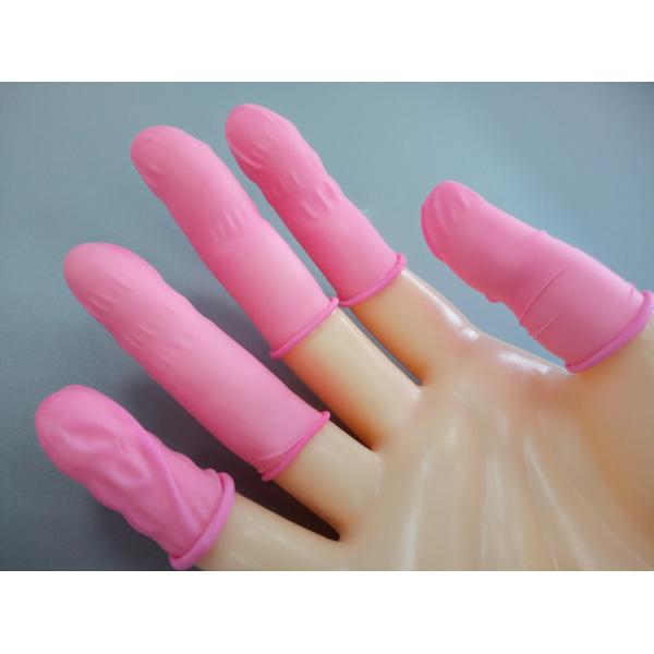 Pink ESD Finger Cots Anti Static Cleanroom Finger Cots