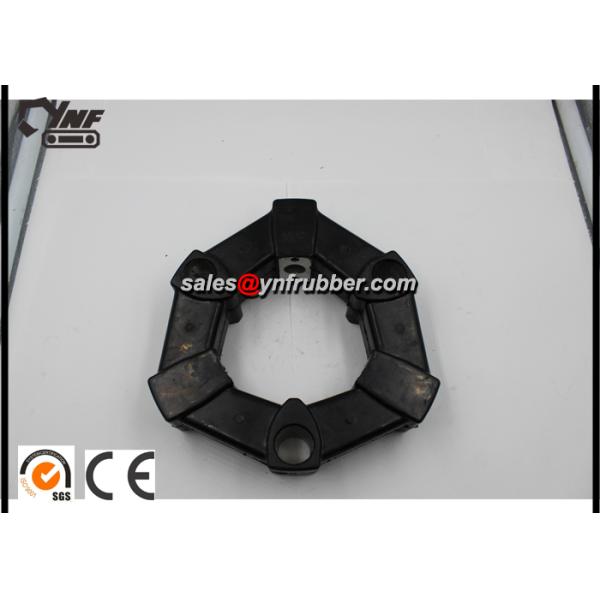 Black Hydraulic Pump Excavator Coupling , 16AS / 16A Rubber Shaft Coupling