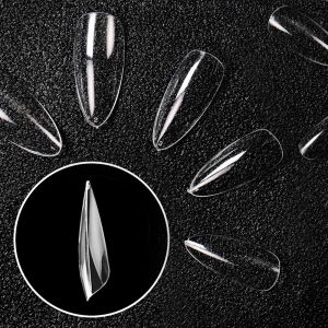 100/500Pcs Design Acrylic False Nails Custom Press on Nails Flexible Coffin Nail