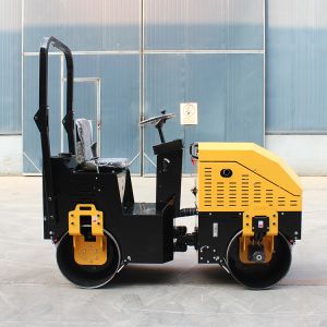 Free Shipping Small Road Roller 1.5 Tons Hydraulic Two Wheel Soil Compactor