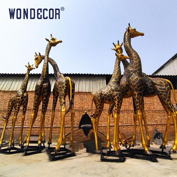 Buy Outdoor Casting Statue Bronze Giraffe Sculptures for Garden at wholesale prices