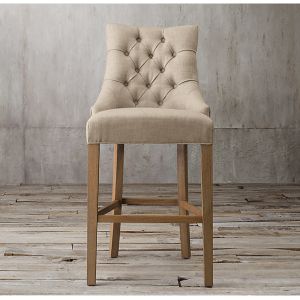 Quality 2018 NEW Tide of Barstool ,with solid wood and linen fabric to make for sale