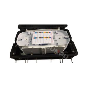 FTTH FTTX IP65 Aerial Fiber Optic Splice Closure Joint Black Box PP+GF