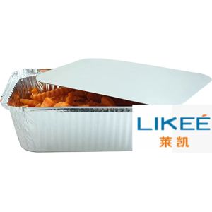 High Strength Aluminum Foil Food Box / Food Container Aluminium