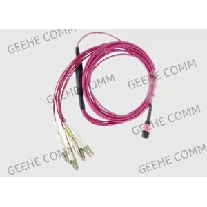 Multi Trunk 8 Cores OM3 2.0mm MPO To LC Breakout Cable