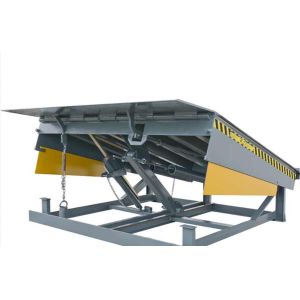 Lifting High Duty Hydraulic Loading Dock Leveler 12t Handheld Remote Controls