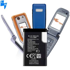 500PCS MOQ BL-5C 1020mAh Battery for Nokia C2-01 2700 Classic 6030 3110C 1100