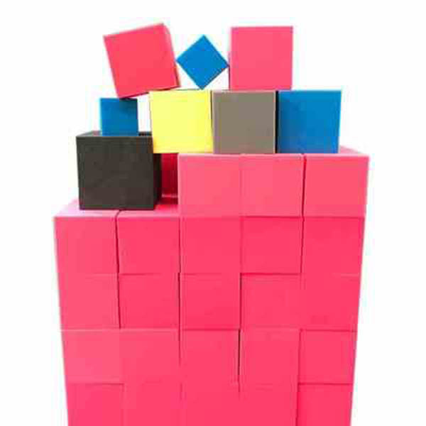 Buy High Density Kids Playground Parts , Trampoline Foam Cubes Bulk at wholesale prices