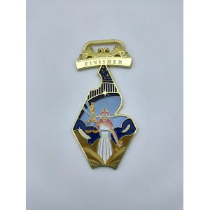 Custom Olympic Style Medals Ribbon Attachment Marathon Finisher Medal Diecast