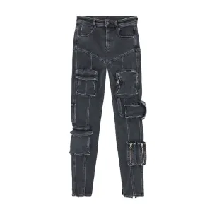 China Full Length Regular Fit Jeans and Bottoms  on sale