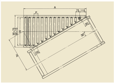 Buy ISO Pallet Box Conveying 0.2KW Gravity Roller Conveyor at wholesale prices