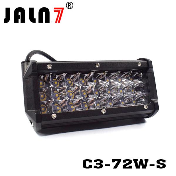 LED Light Bar JALN7 72W 3Rows Spot LED Driving Lamp Super Bright Off Road Lights LED Work Light Boat Jeep