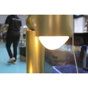 Brass Frame Industrial Pendant Light with Crystal Shade E12 Base