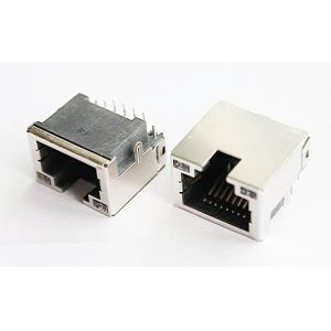 Quality RJ45 Modular Jack,Shielded, THT,Reflow Soldering, LED for sale