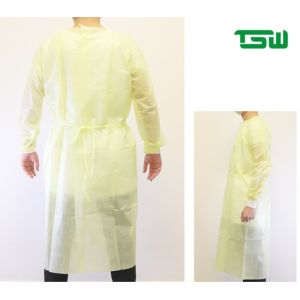 Non Sterile Disposable Nonwoven Gown S - XXXL For Clean Room