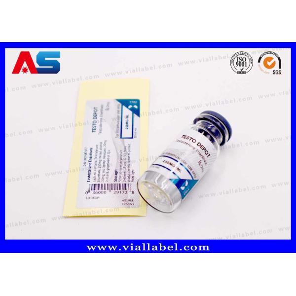 10ml Labels To Go On Sterile Injection Vials , Custom Stickers Printing Metallic