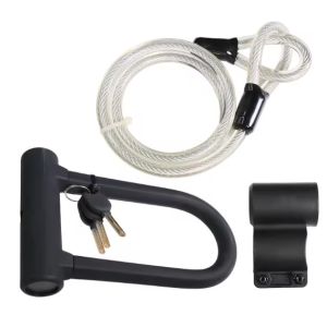 Outdoor Bicycle Padlock With Key Theft Proof Compact Steel