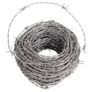 16G galvanized wire barbed fencing 100m, 250m 500m 1.6mm barbed wire fence price