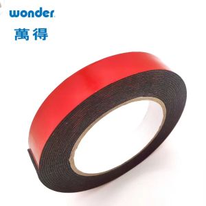 Red PE Foam Double Sided Adhesive Tape 36mm Width Hot Melt Base