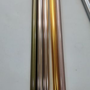 Silver Single 28mm European Galvanized Pipe Curtain Rod