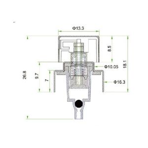 Customizable Electrolytic Aluminum 24/410 Cosmetic Bottles Pump Accurate