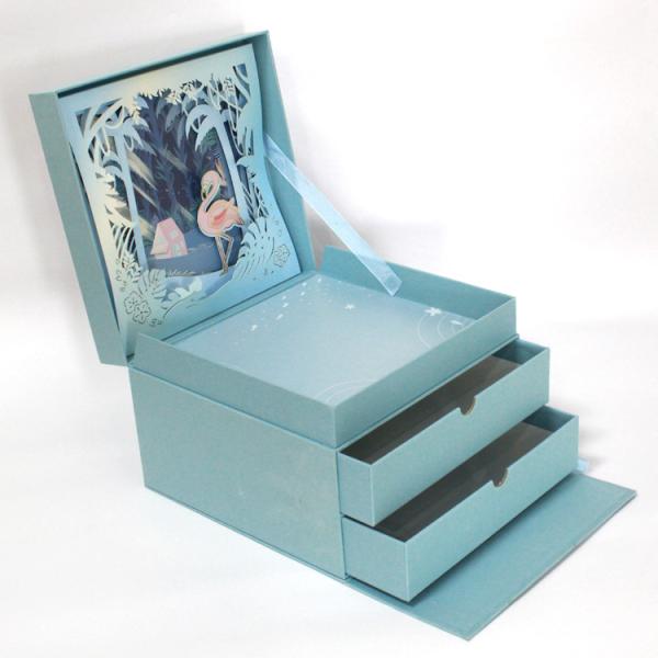 Recyclable Square Multilayer Drawer Paper Gift Boxes