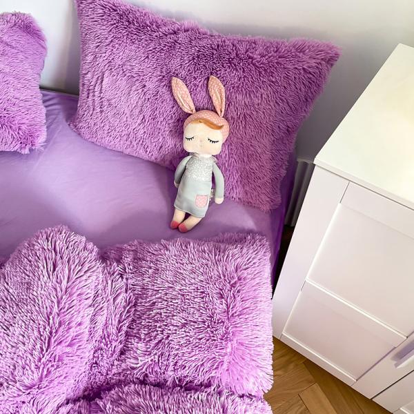 Double Queen King Solid Color Thickened Warm Mink Velvet 4pcs Set for Autumn Winter