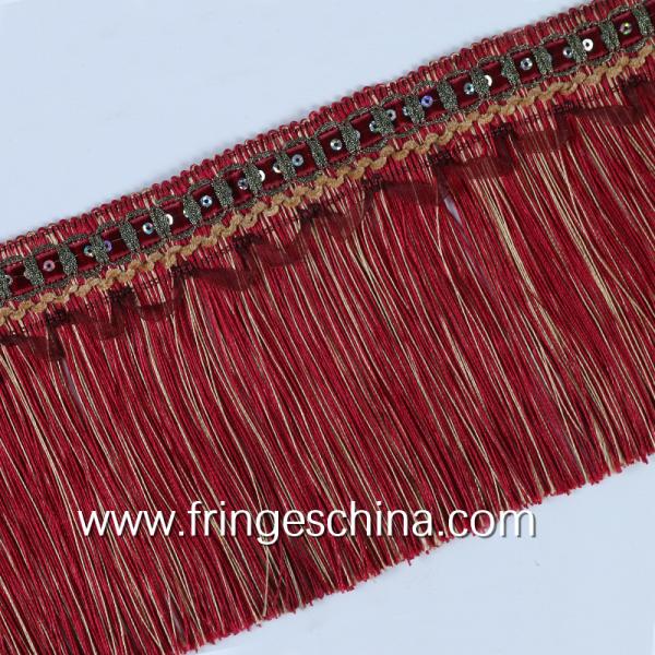 Latest decorative OEM custom design tassel fringe for curtain cushion trimmings