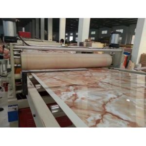 Sjsz80 / 156 Sheet Extrusion Plant PVC Imitation Marble Board Making
