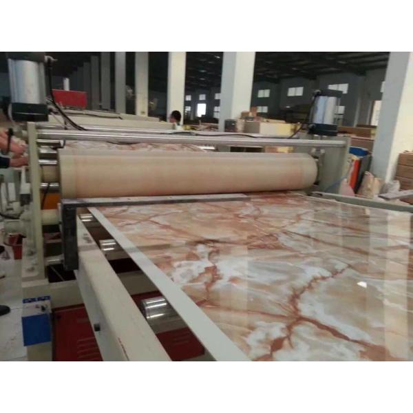 Sjsz80 / 156 Sheet Extrusion Plant PVC Imitation Marble Board Making