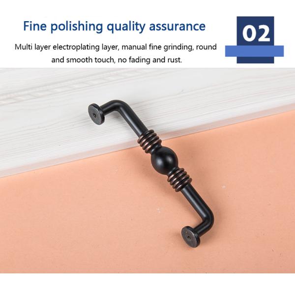 Classic Style Zinc Decorative Pull Handle Kitchen Cabinet