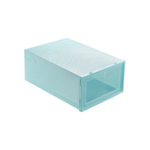 Dustproof Polypropylene Shoe Stackable Plastic Storage Boxes 18L