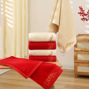 Sustainable Household Bath Wipe Foot Towel for Custom Cotton Embroidery Towel