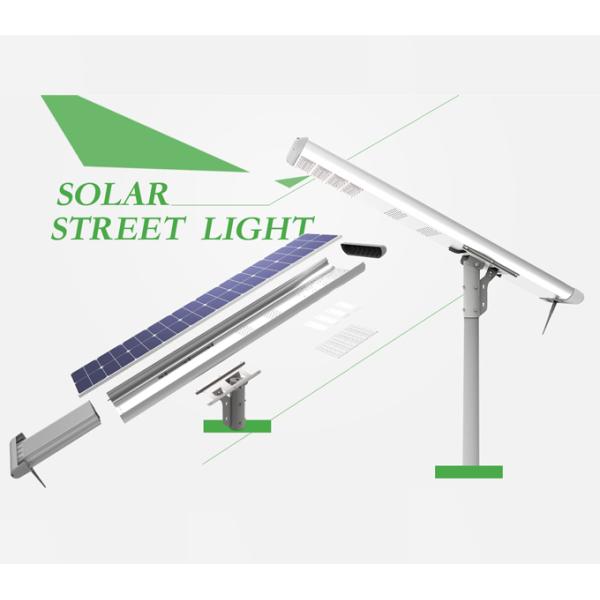 80 Watt All In One Solar LED Street Light , Led Road Lamp Easy Maintain