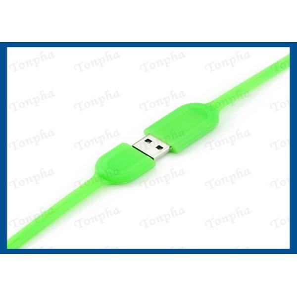 Promotional Thin Wristband Flash Drive Convenient Carrying Silicone Material