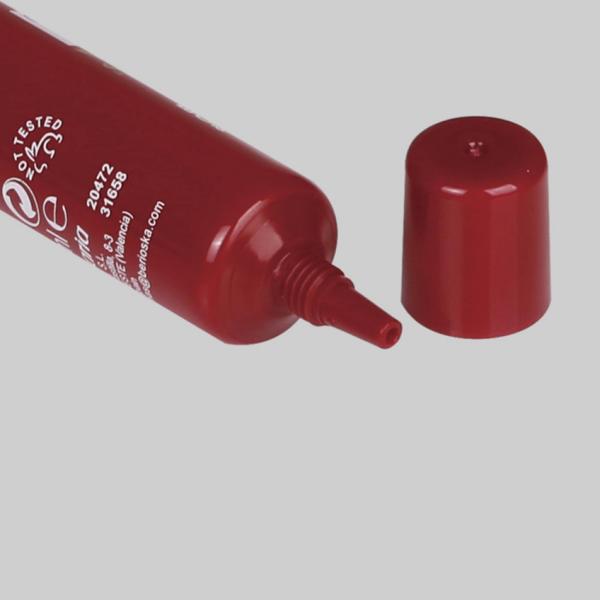 D19mm 10-25ml Long nozzle eye cream cosmetic packaging soft tube with screw-on cap