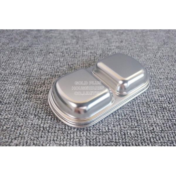 Restaurant rectangular serving tray Japanese sushi dinner set sauce metal steel serving dishes for banquet