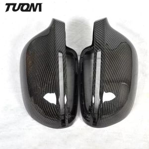 M Look Carbon Fiber Car Rearview Mirror Cover For Audi A4 S5 B9 S4 RS4 A5 RS5