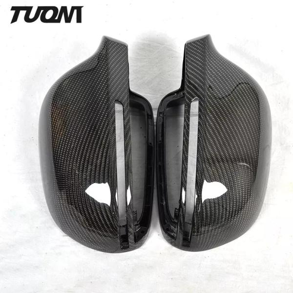 M Look Carbon Fiber Car Rearview Mirror Cover For Audi A4 S5 B9 S4 RS4 A5 RS5