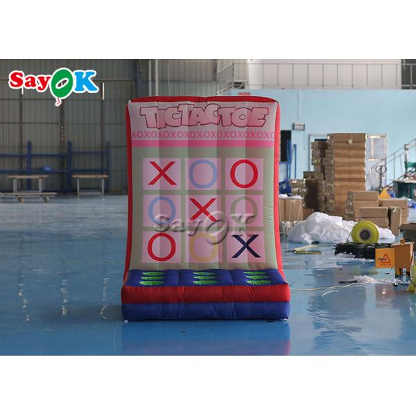 Fire Proof Inflatable Sports Games Large Double Blow Up Tic Tac Toe Game inflable carnival games