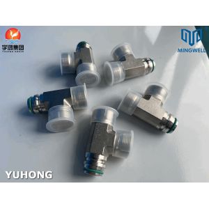 Stainless Steel Adapter Tees NPT G PT SS316L Hydraulic Forming