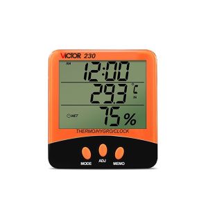 Small Size Digital Thermometer Hygrometer With Probe VICTOR 230