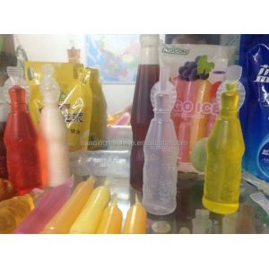 Ice Pop Plastic Tube 1 Litre Blow Moulding Machine 6 Molds Rotary Fully