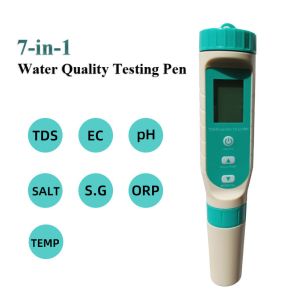 1PPM 1MV 1US/CM 0.01PH Newest 7 in 1 Digital pH Tester for Multi Parameter